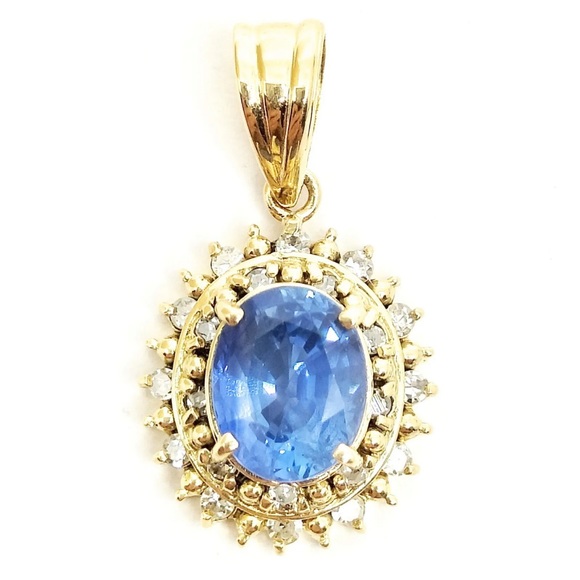 Jewelry Pendant Head Sapphire Yellow Gold 1842909 - Picture 9 of 13